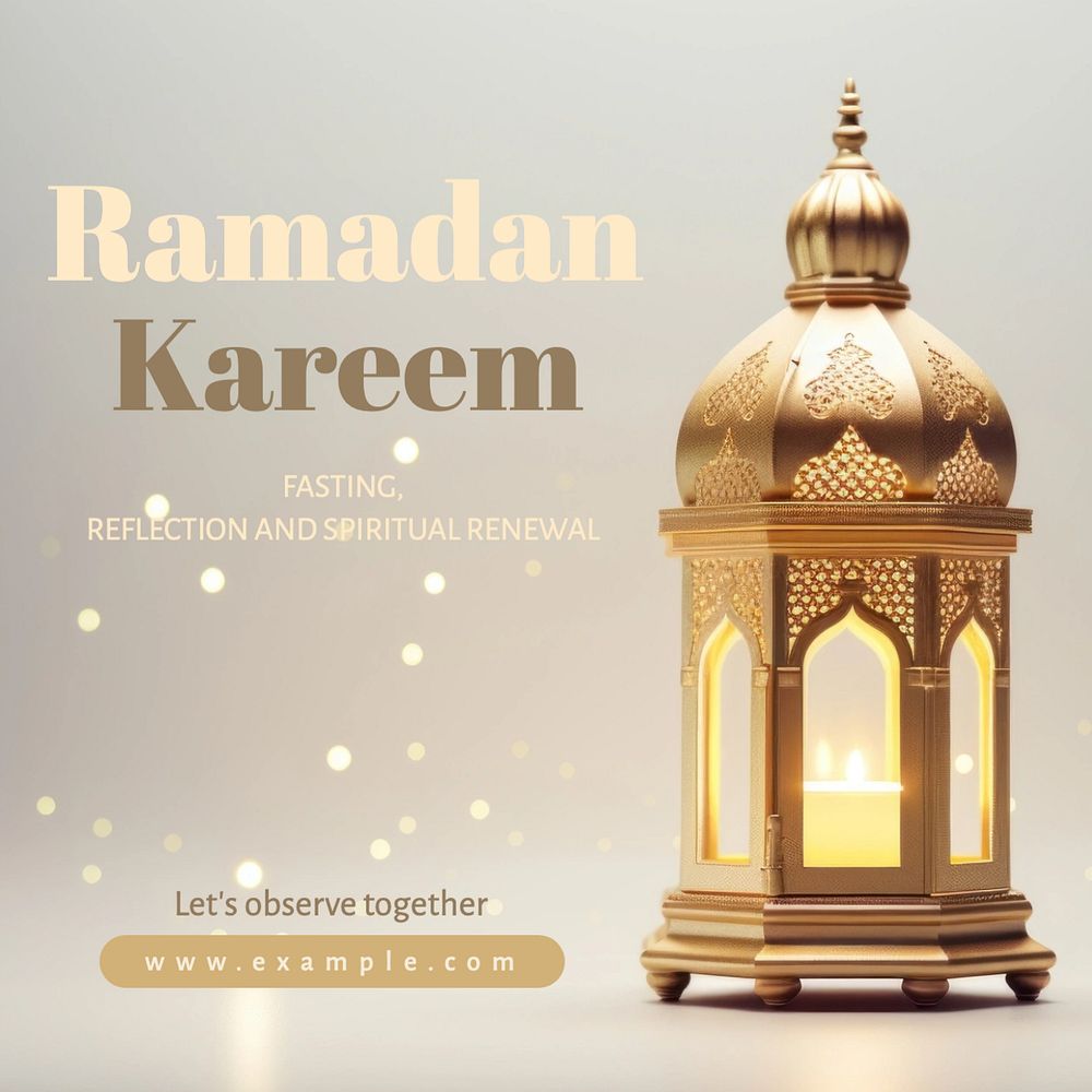 Ramadan Kareem Instagram post template