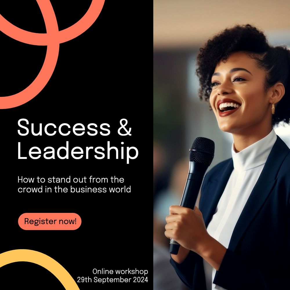 Success & leadership Instagram post template