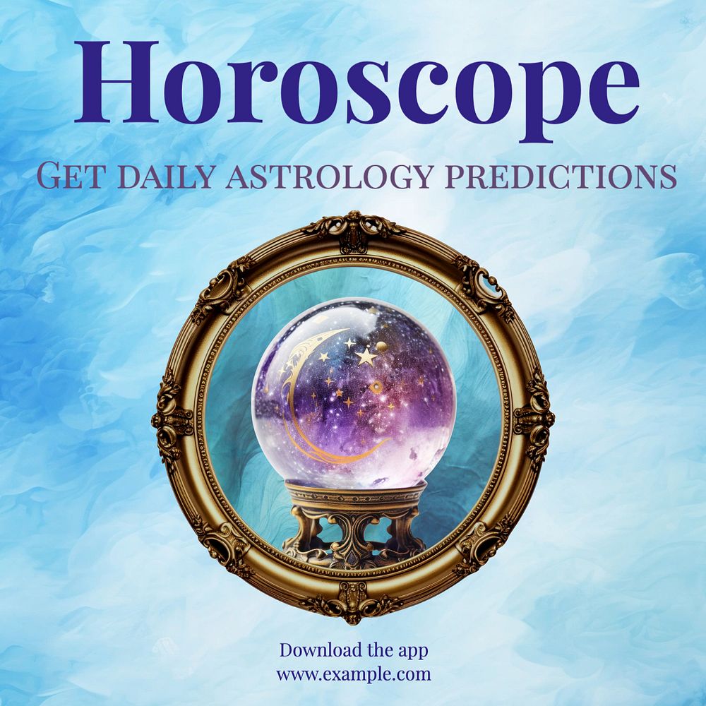 Horoscope Instagram post template