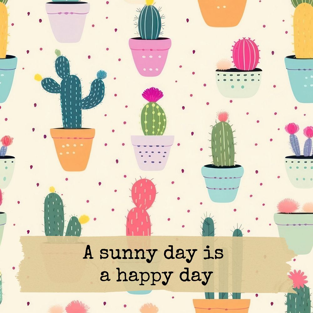 Sunny days Instagram post template