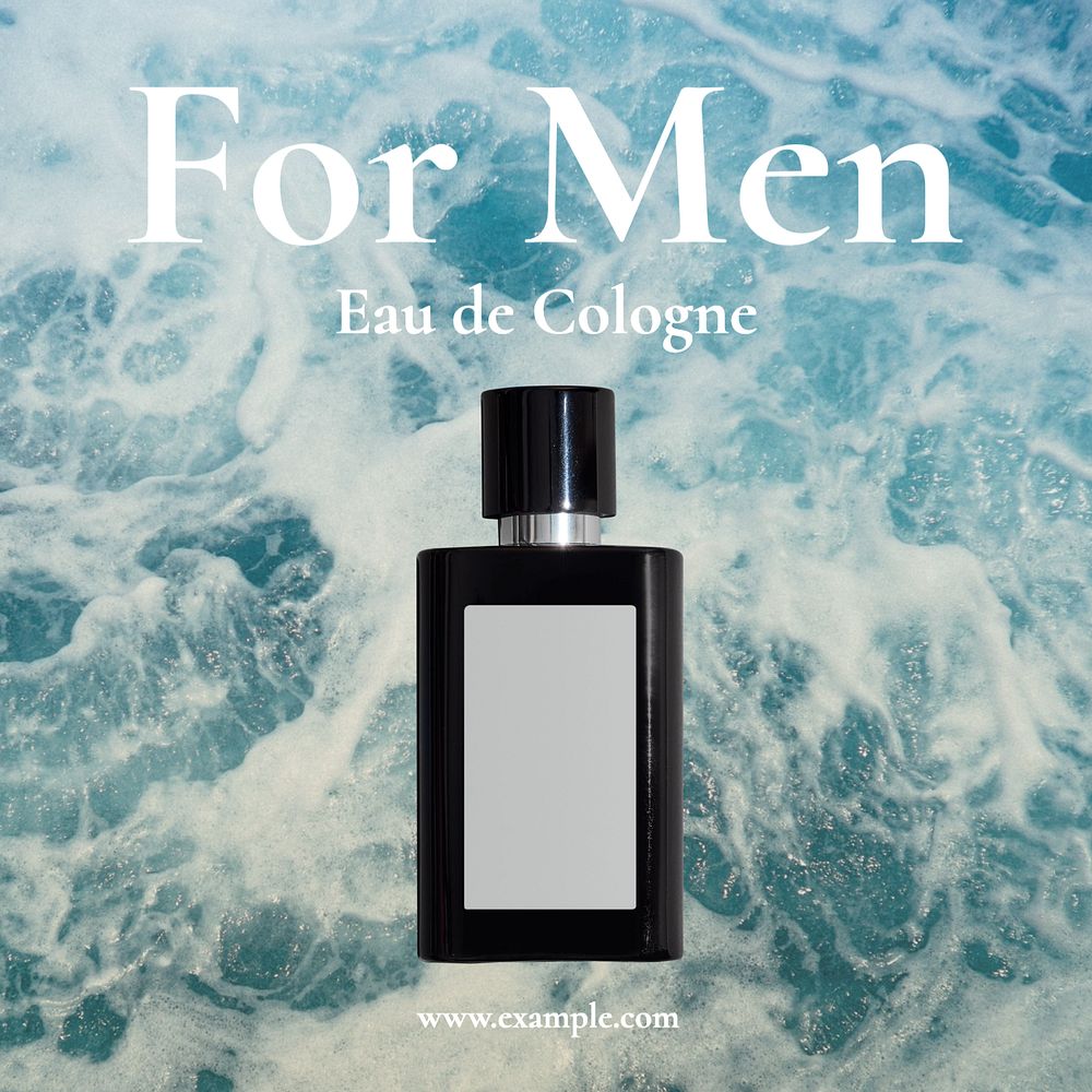 Cologne for men Instagram post template