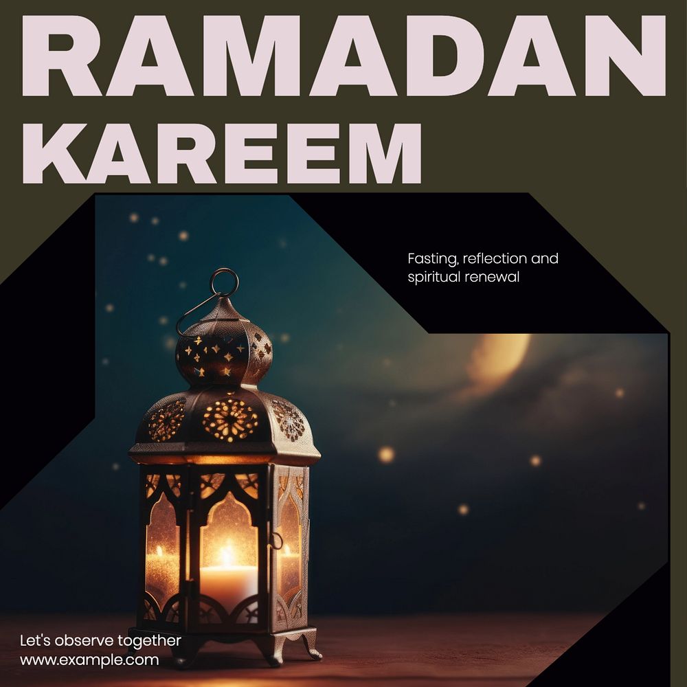 Ramadan Kareem Instagram post template