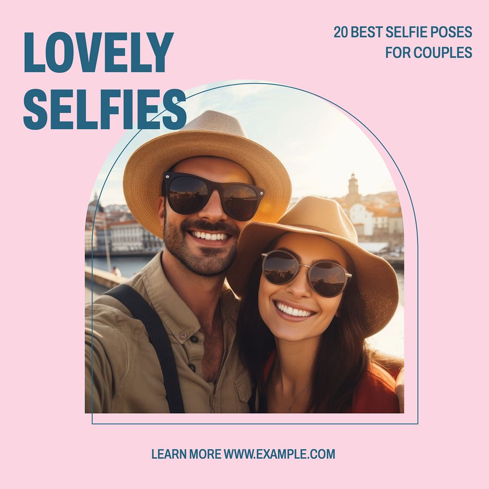 Lovely selfies Instagram post template