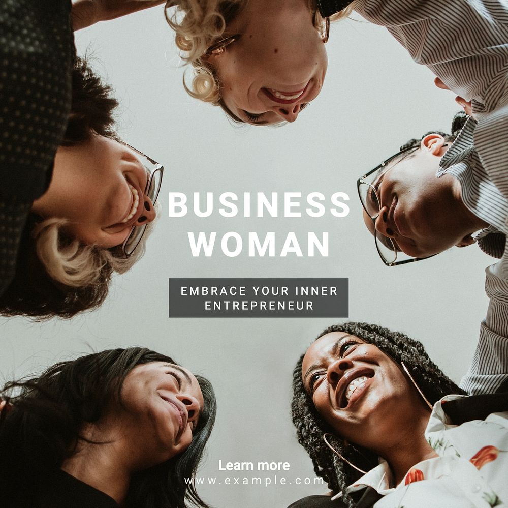 Business women Instagram post template