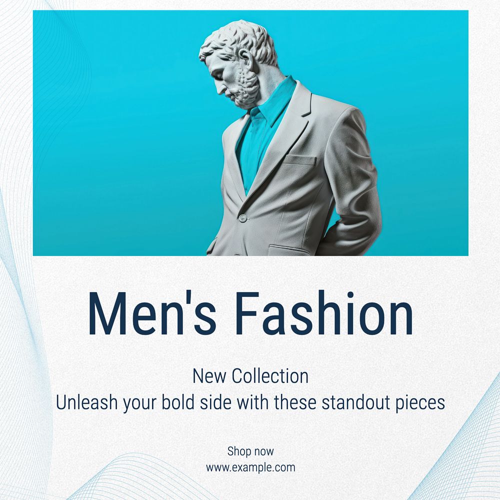 Men's fashion Instagram post template