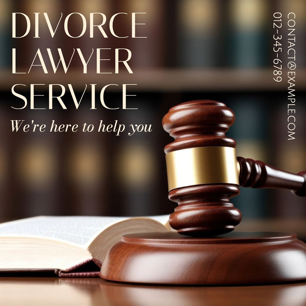 Divorce lawyer Instagram post template