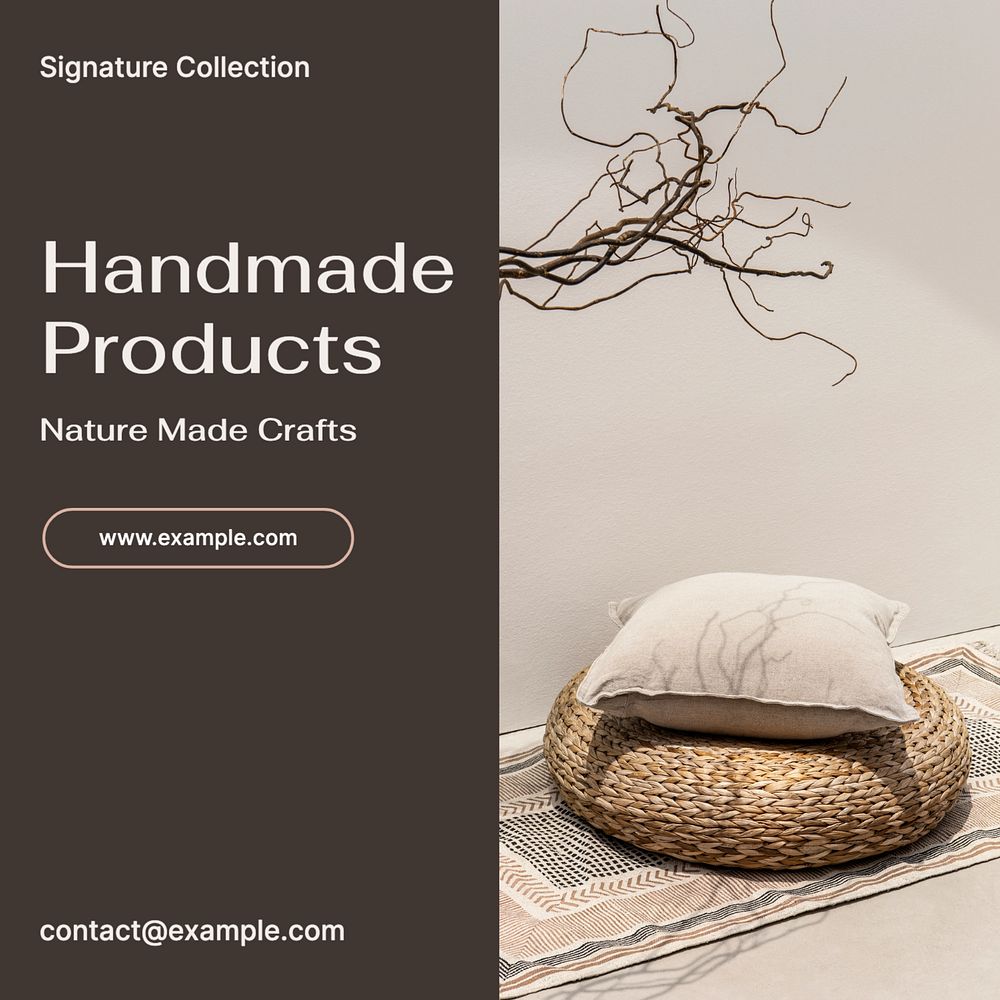 Handmade products Instagram post template