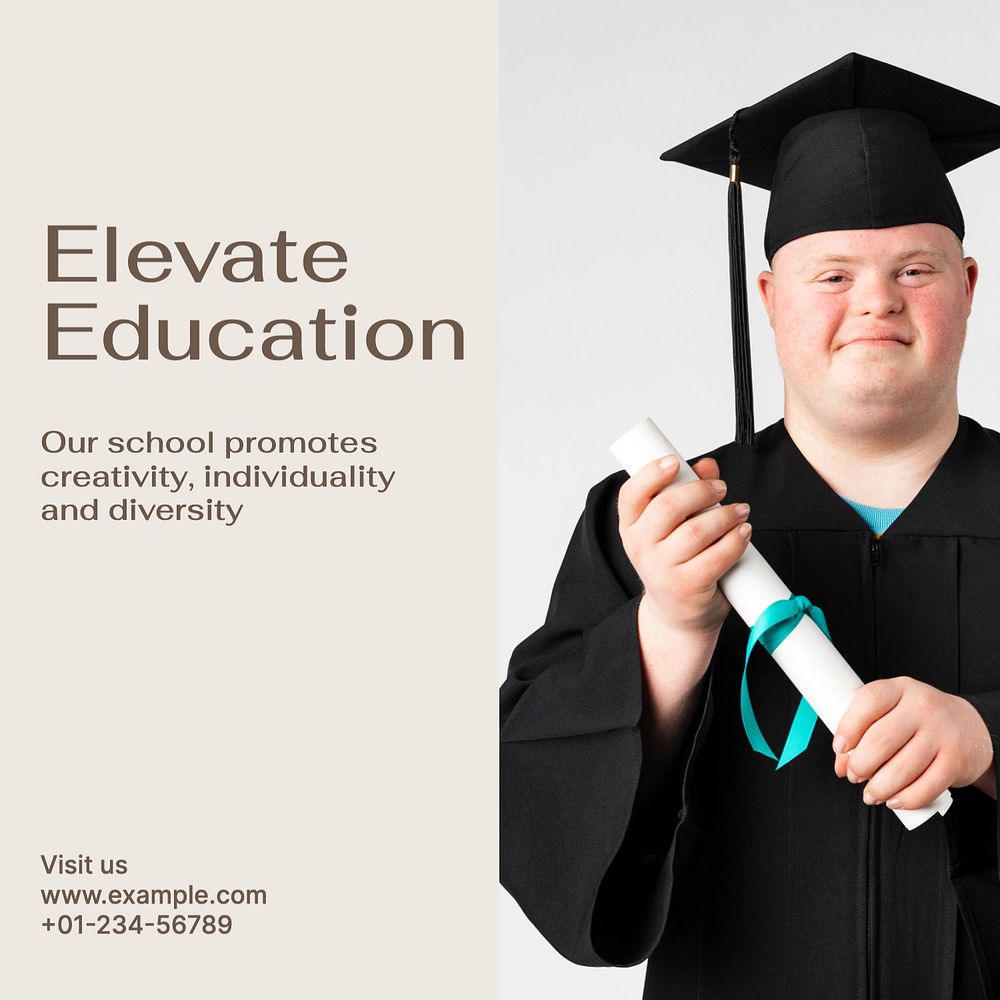 Elevate education Instagram post template