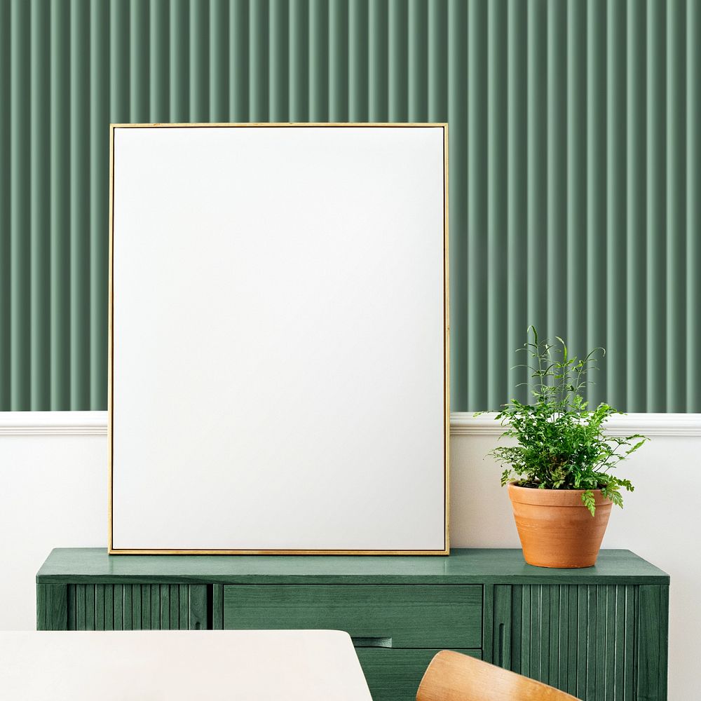 Photo frame mockup, blank design space