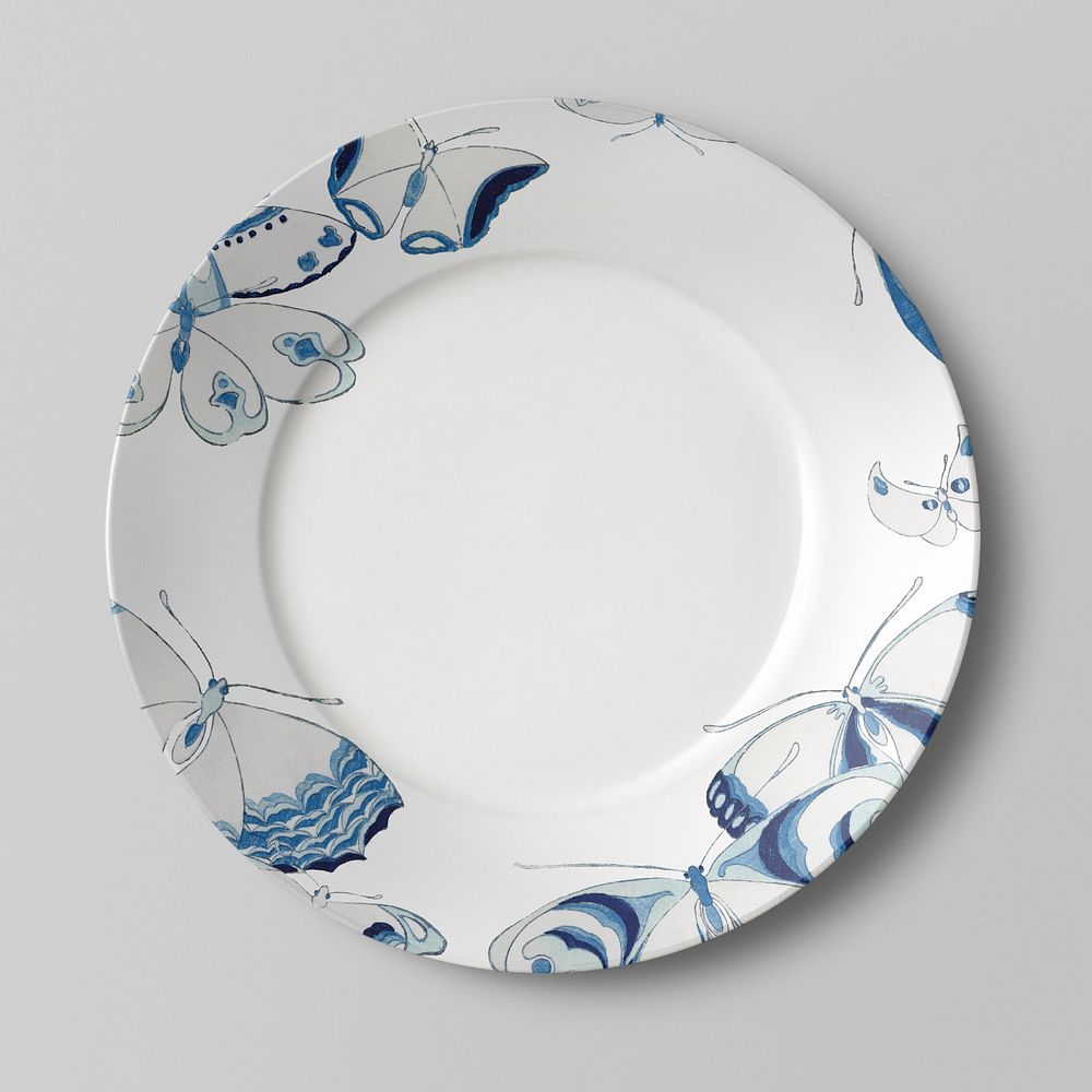 Plate mockup, editable design 