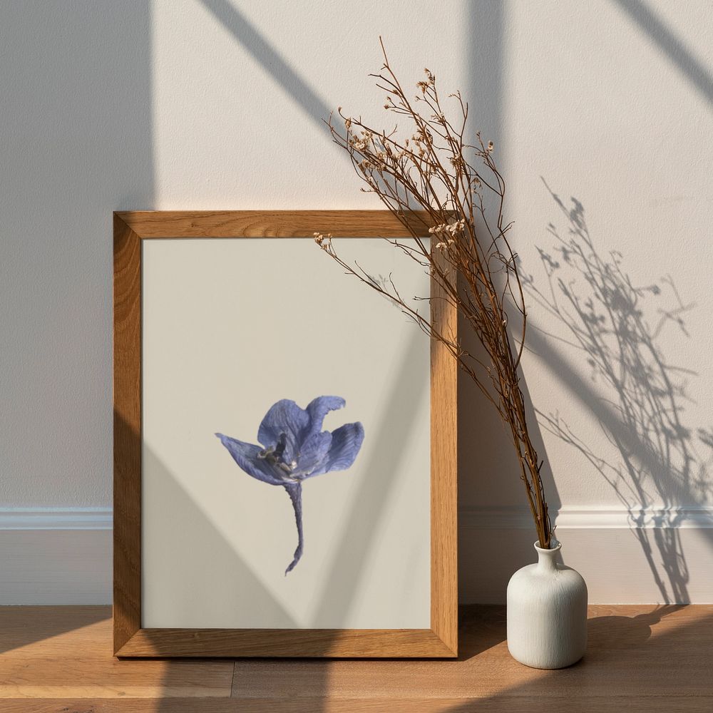 Picture frame mockup, aesthetic home decorations