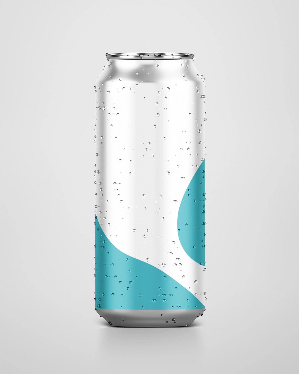 Soda can mockup, beverage product design