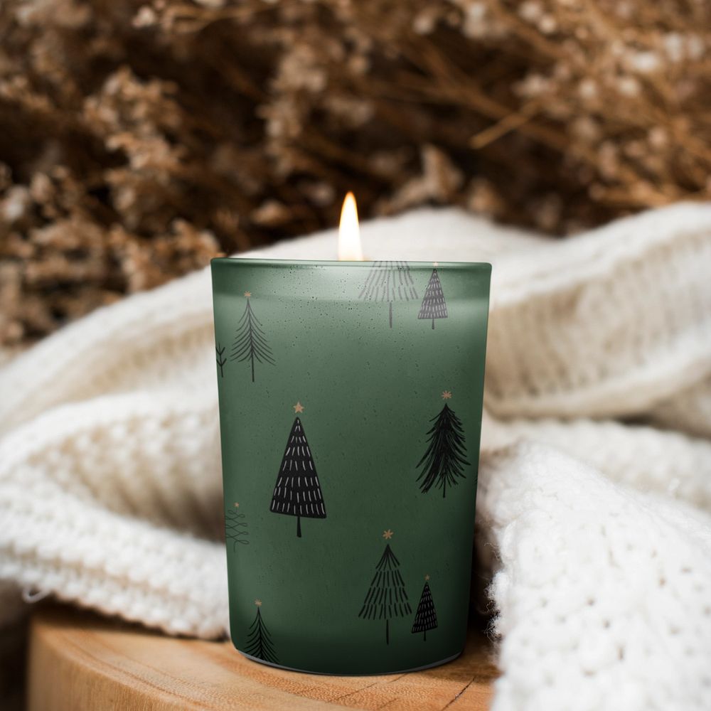 Candle editable mockup, creative product design