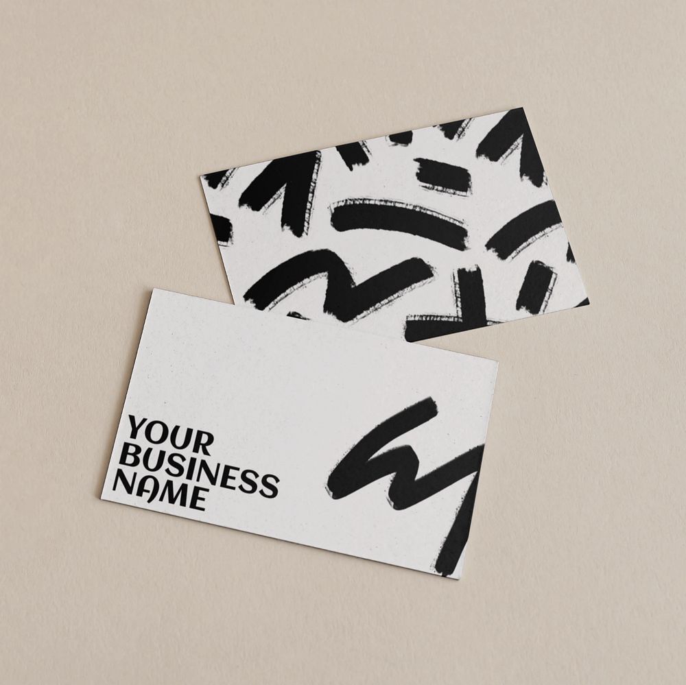 Business card editable mockup, stationery