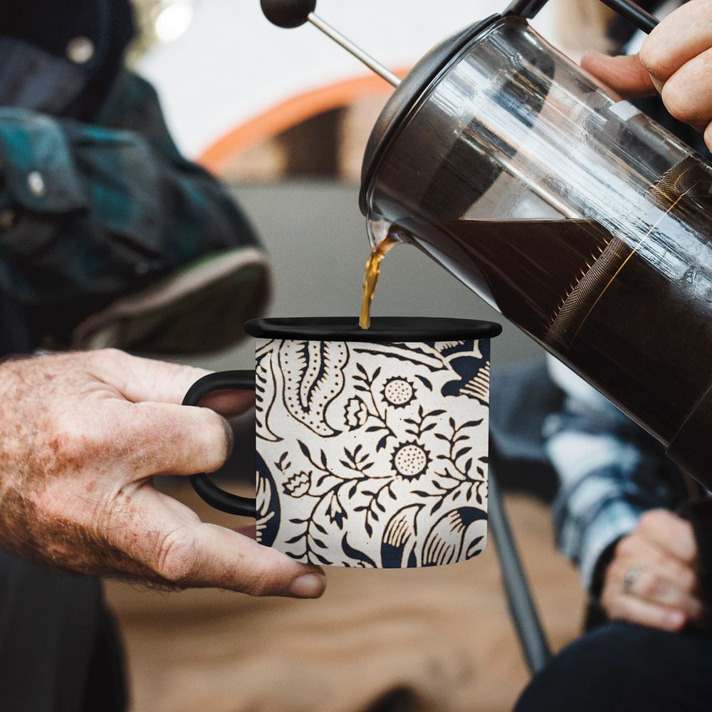 Coffee mug mockup, editable design