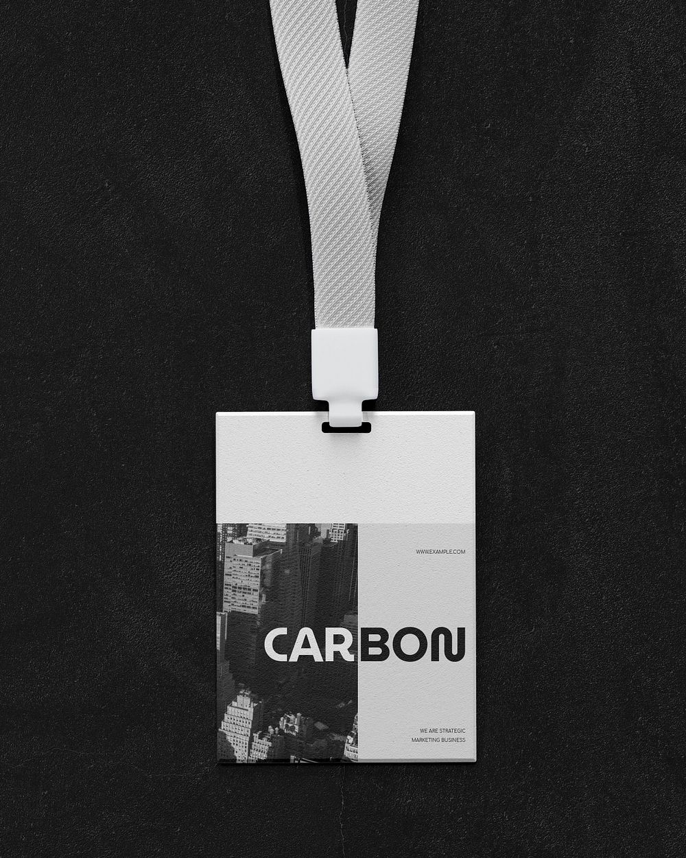 Staff badge mockup, professional business identity