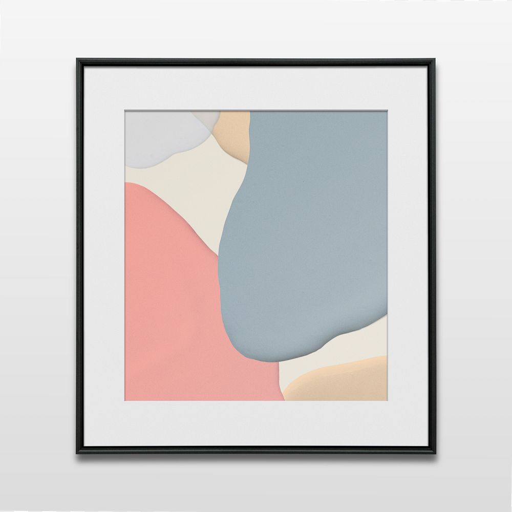 Black frame mockup, home decoration
