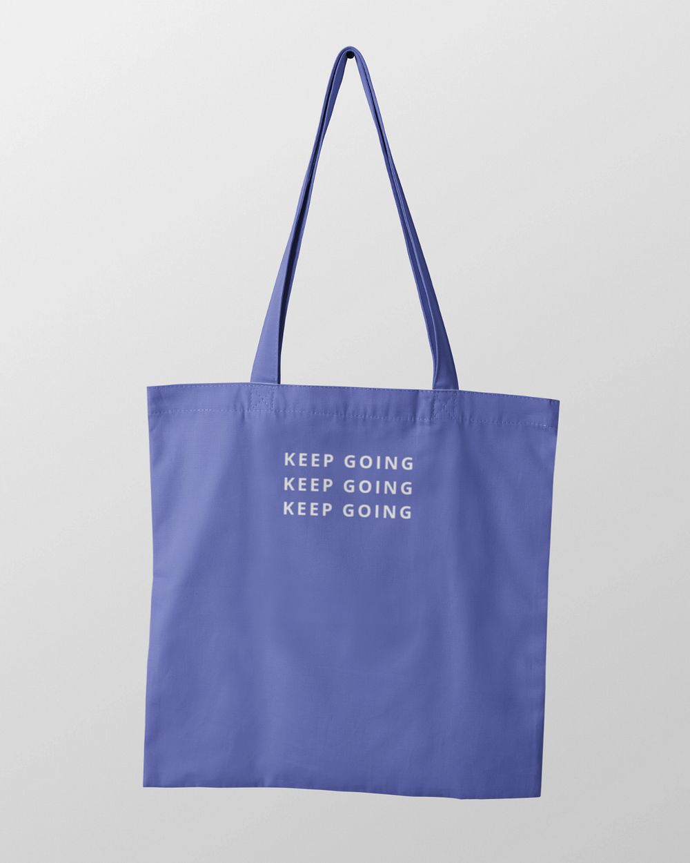 Editable canvas tote bag mockup, printed quote, realistic design
