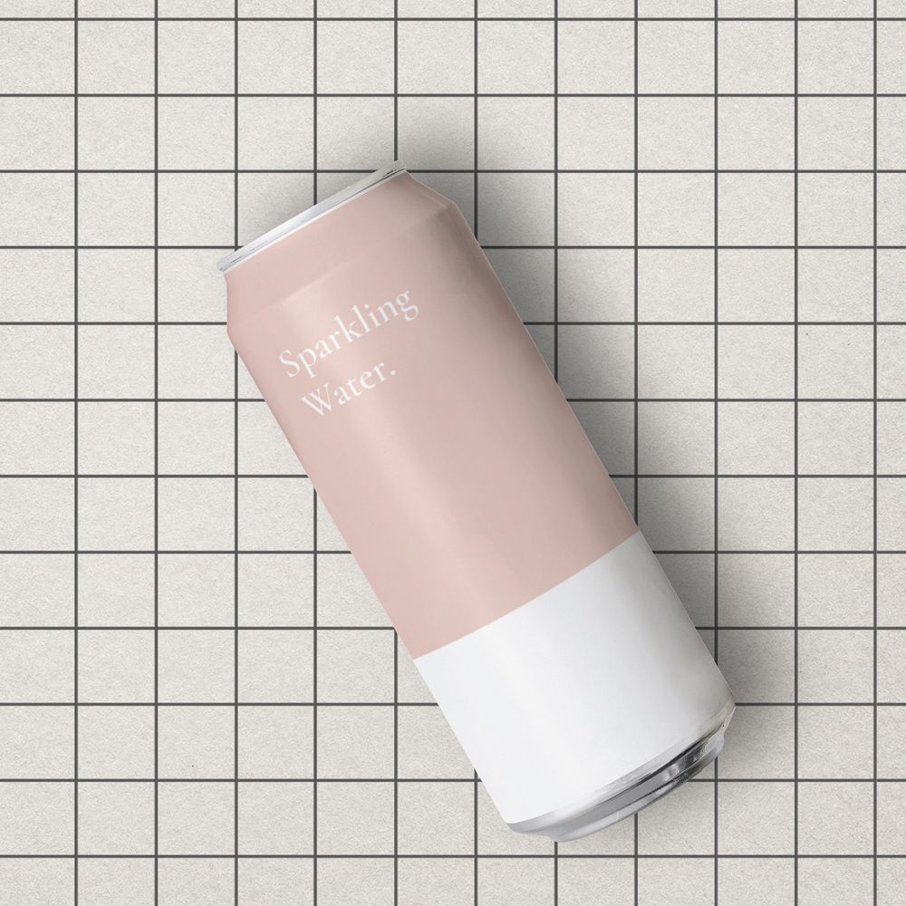 Soda can mockup, editable beverage product packaging