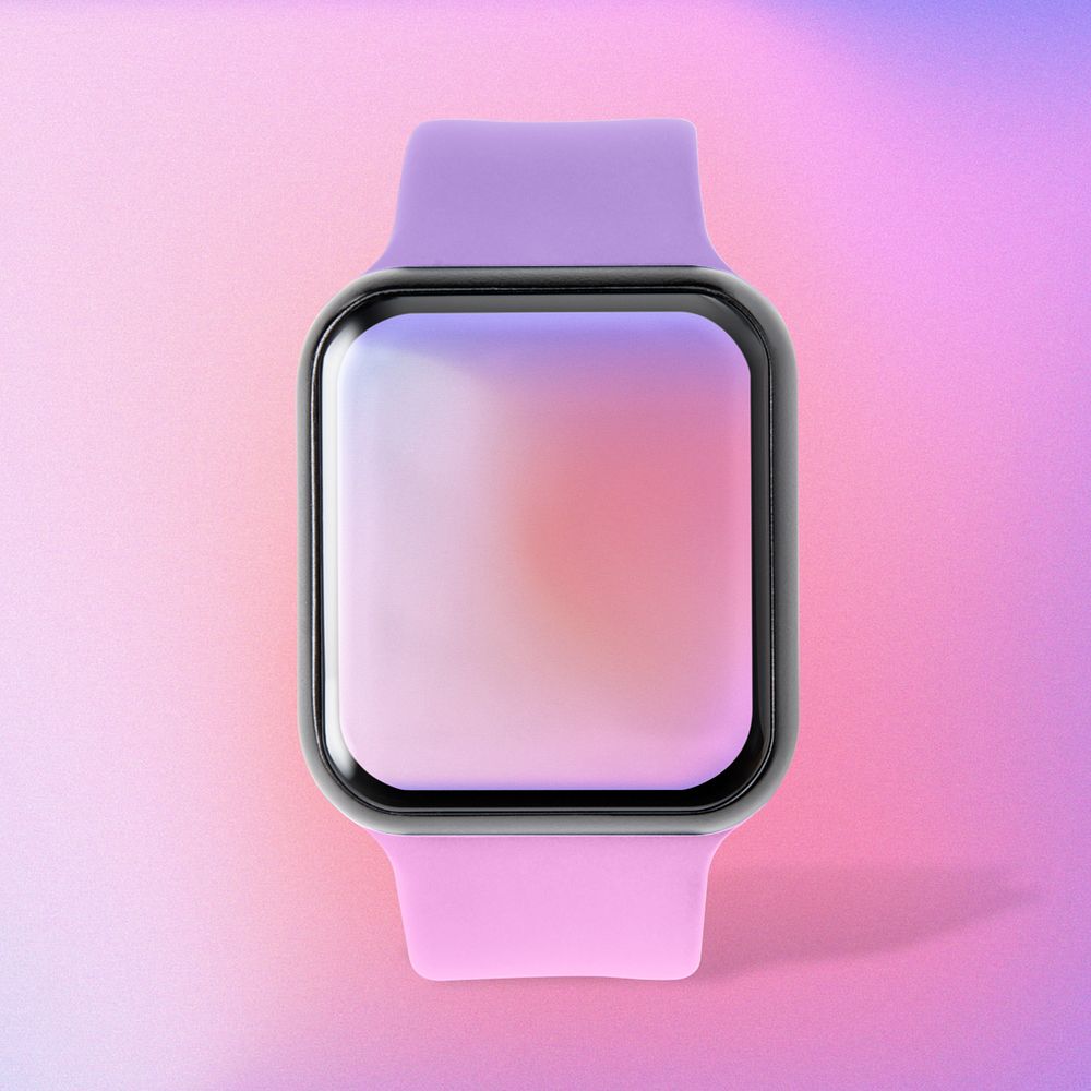 Smartwatch screen mockup, digital device