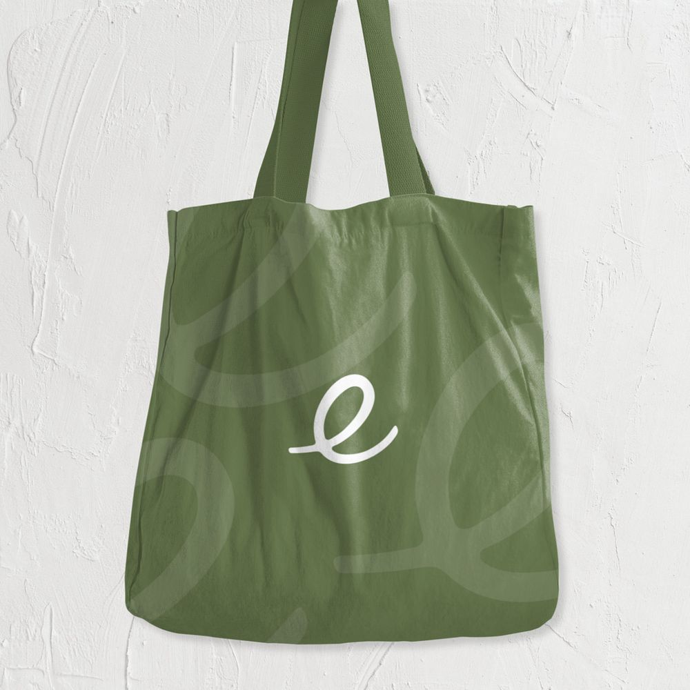 Canvas bag mockup, editable eco product design