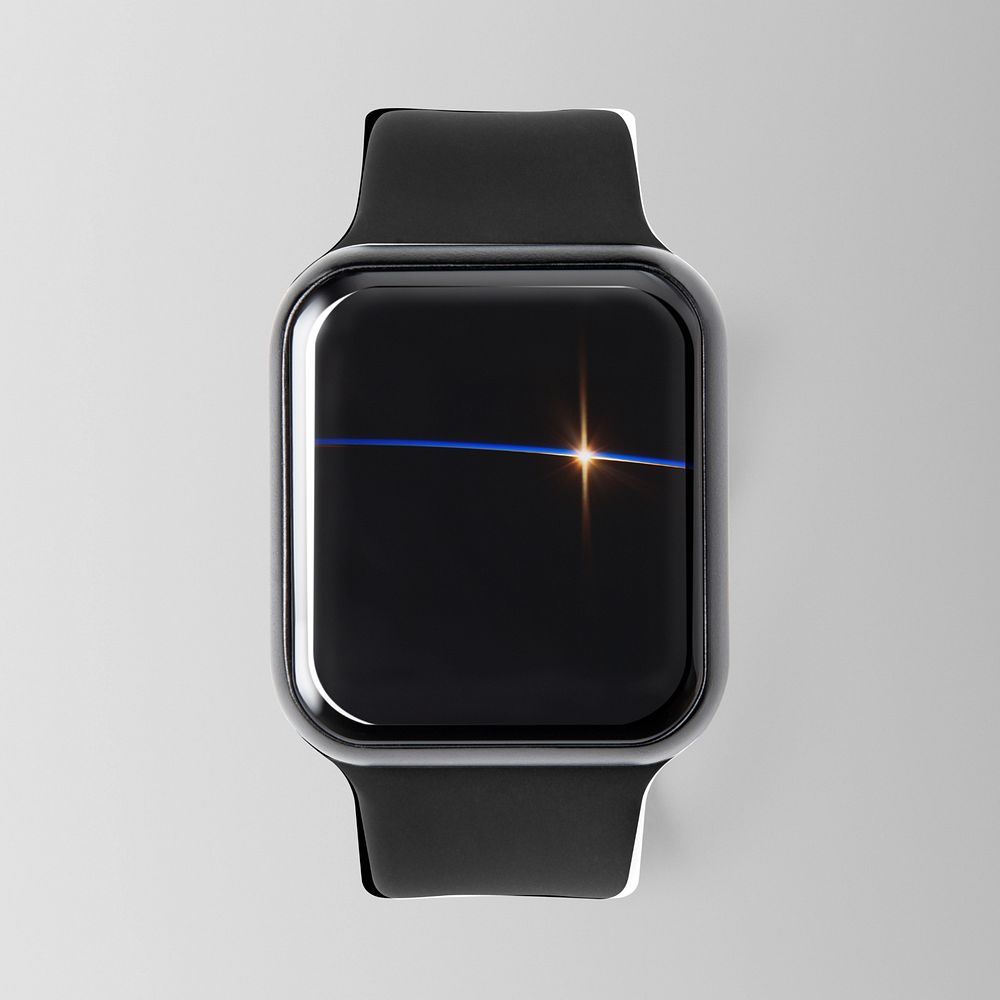 Smartwatch screen mockup, digital device