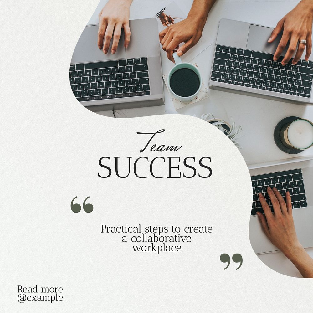 Team success Instagram post template