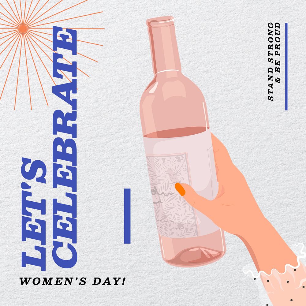 Celebrate women's day Facebook post template