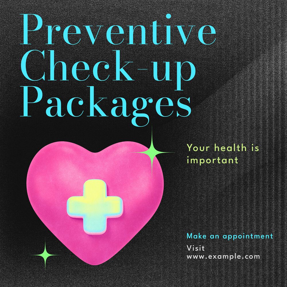 Preventive health checkups Instagram post template