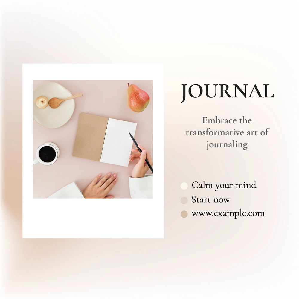 Journal Instagram post template