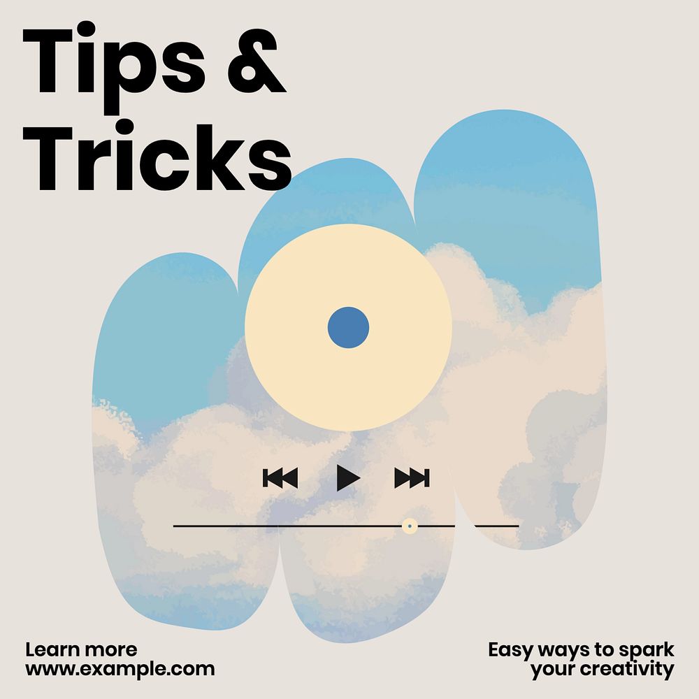 Tips & tricks Instagram post template