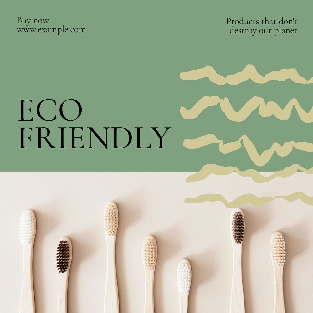 Eco friendly product Instagram post template