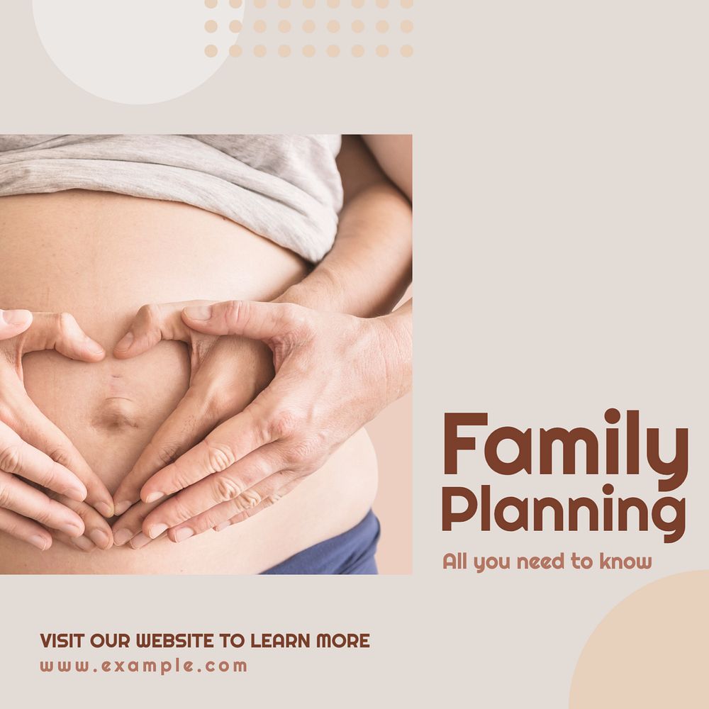 Family planning Instagram post template