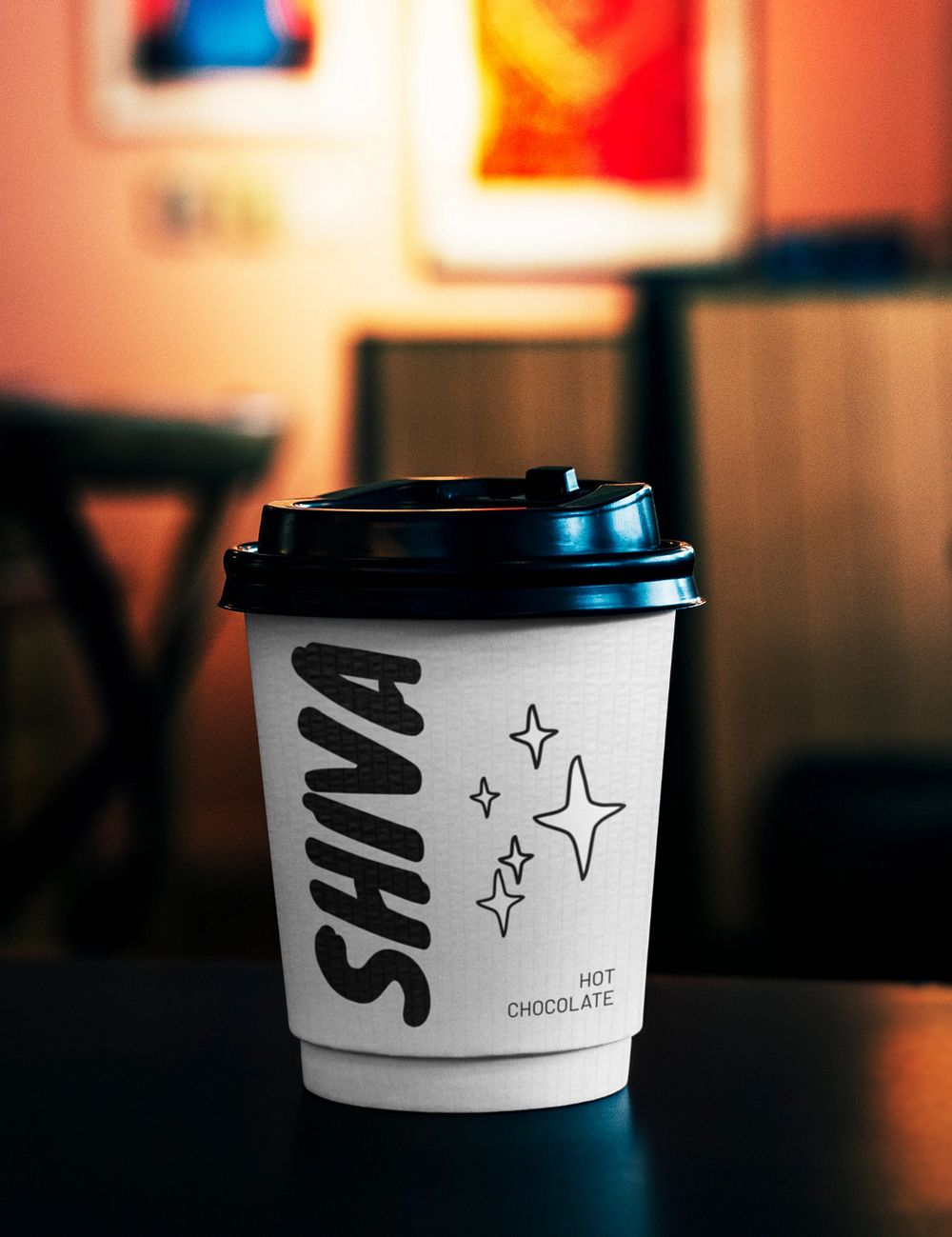 To-go paper coffee cup mockup, editable disposable product design