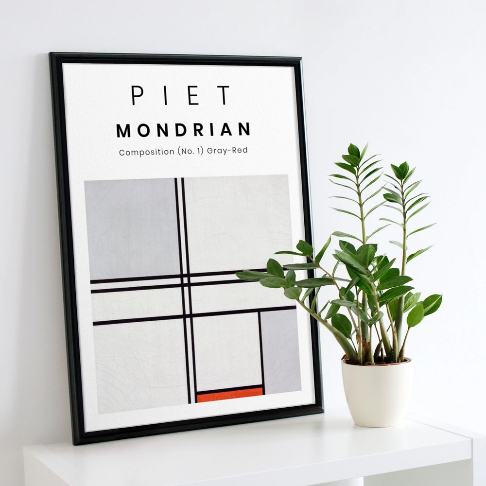 Modern black frame mockup, editable design