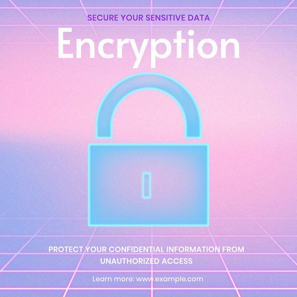 Encryption Instagram post template