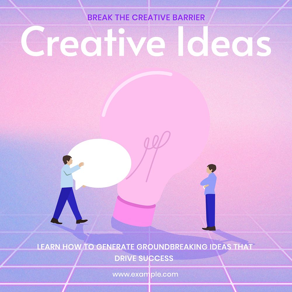 Creative ideas Instagram post template