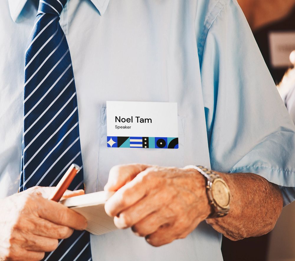 Editable name card mockup