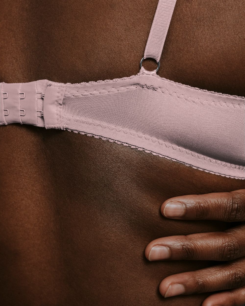 Bra strap mockup, African American woman photoshoot 