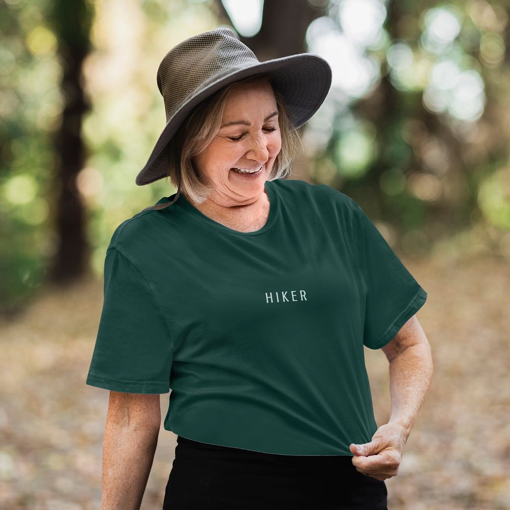 T-shirt mockup, editable women's fashion design