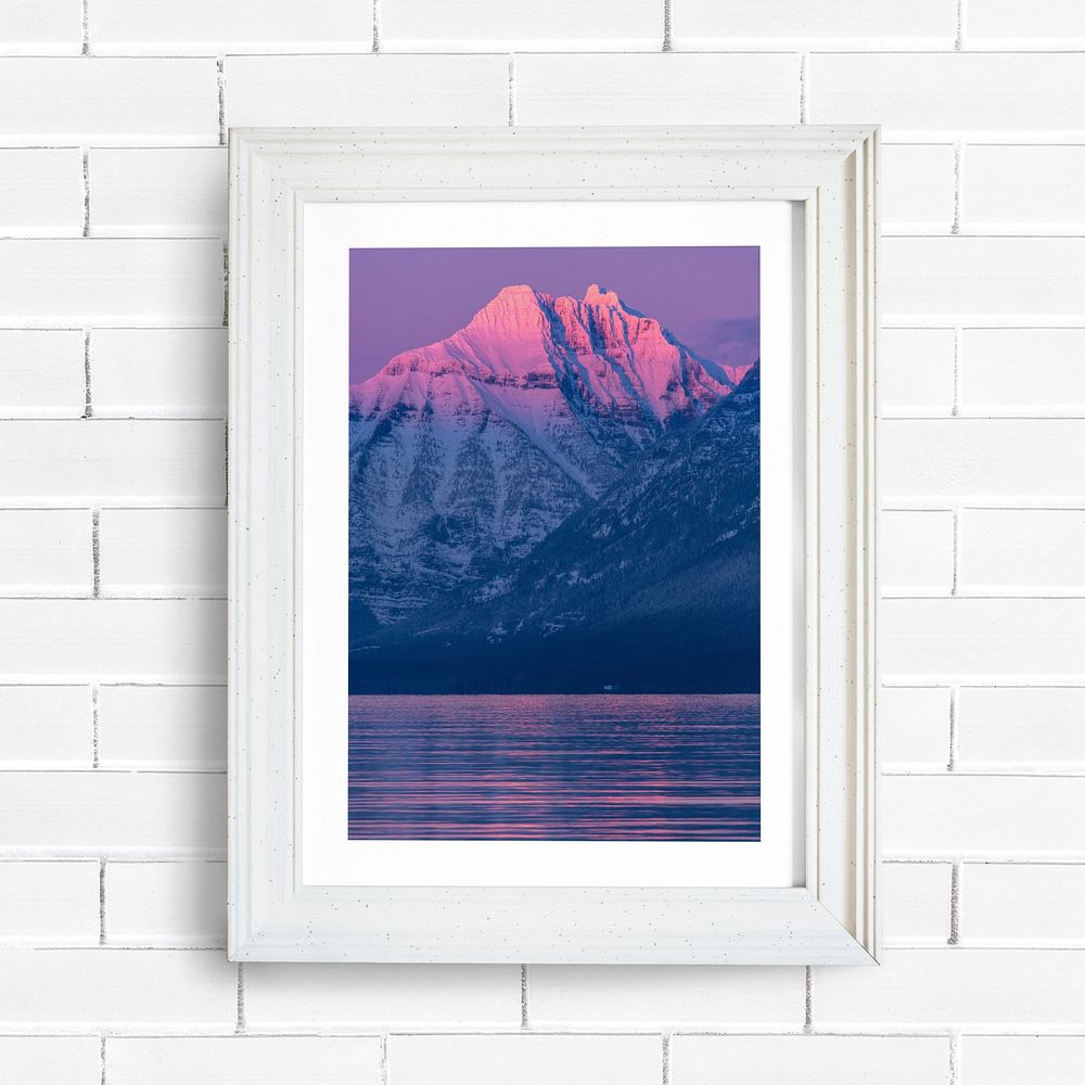 Picture frame mockup, minimal wall decor