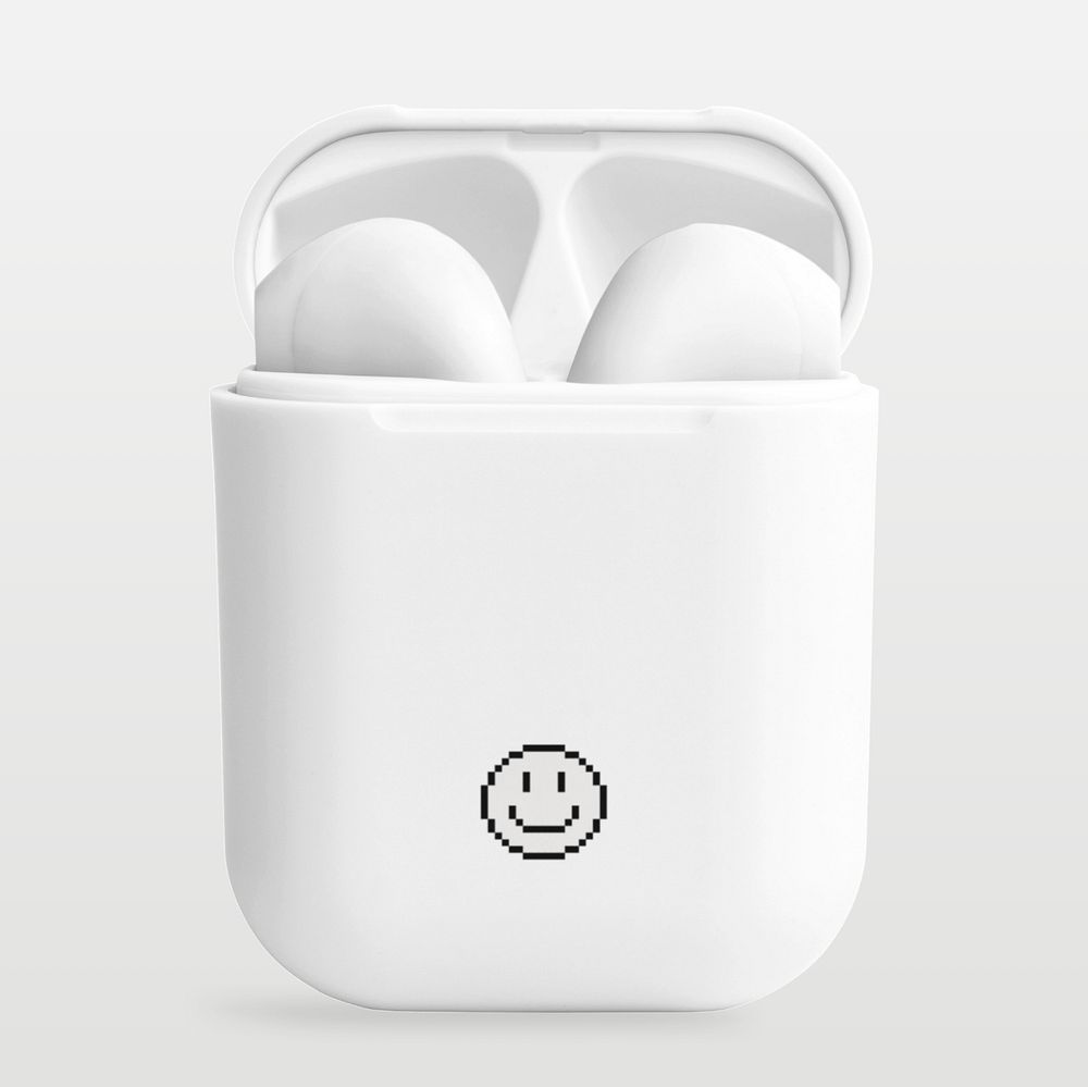 Customizable wireless earbud case mockup