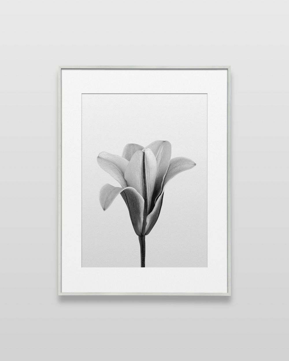 Gray picture frame mockup, editable design