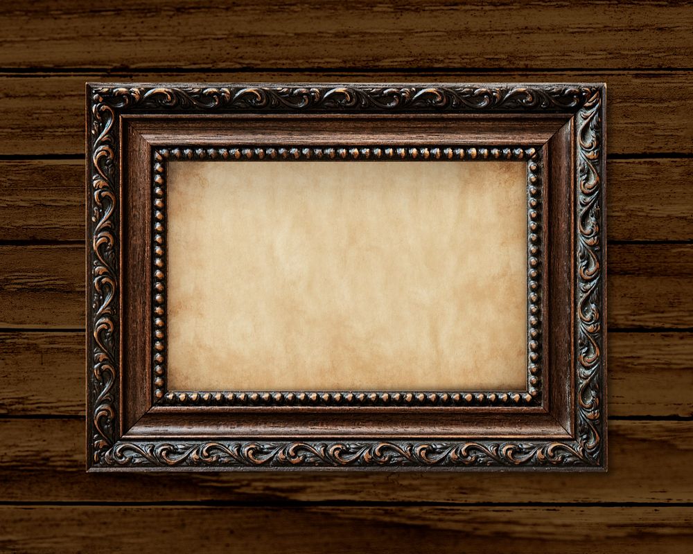 Vintage premium frame mockup, editable design