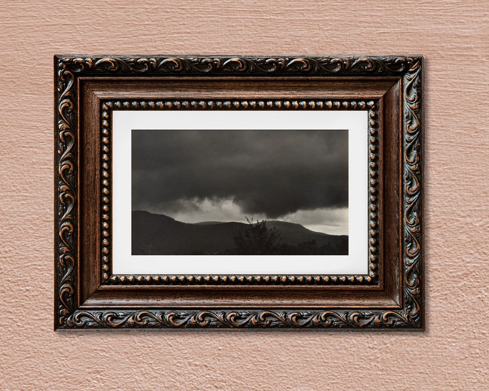 Vintage premium frame mockup, editable design