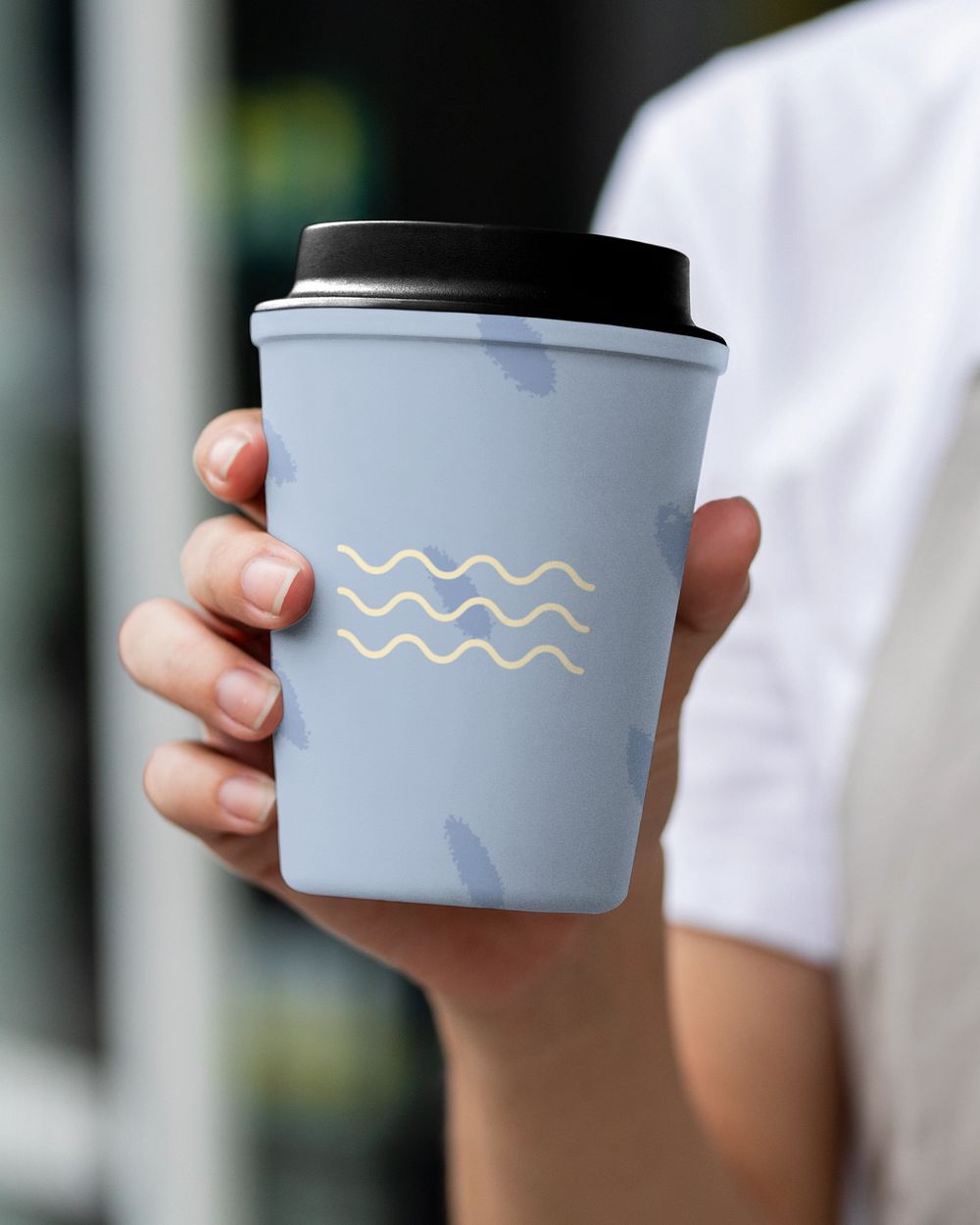 Editable paper cup mockup 