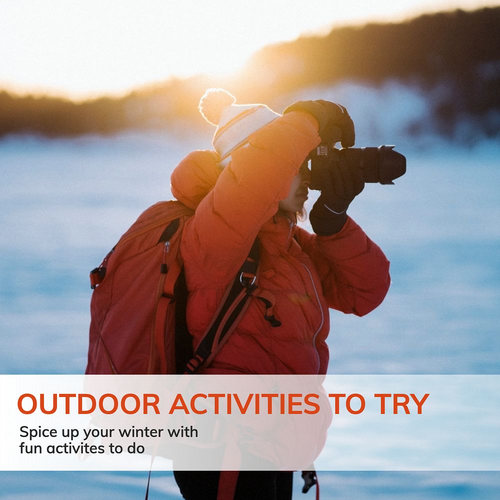 Outdoor activities Instagram post template