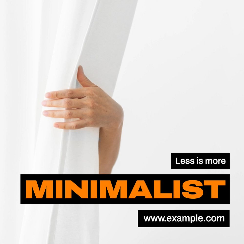 Minimalist Instagram post template
