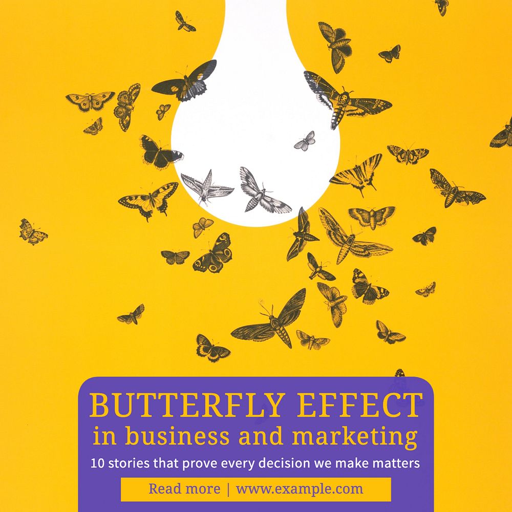 Butterfly effect Instagram post template