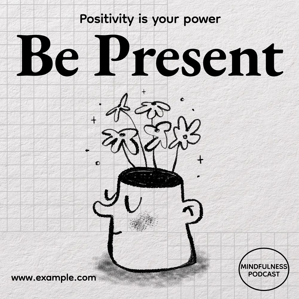 Be present Instagram post template